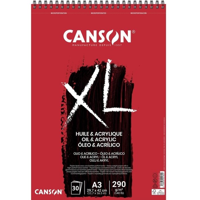 Crtaći blok Canson XL Olie and Acryl 290 g-A3