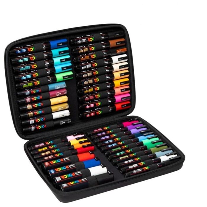 Posca markeri u gumiranoj pernici 40 komada