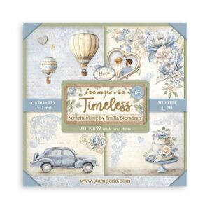 Scrapbooking papiri set - Timeless-22 lista