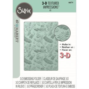 Sizzix 3D texturna pločica A5 – Borovi