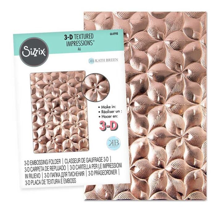 Sizzix 3D texturna pločica A6 - Organske latice