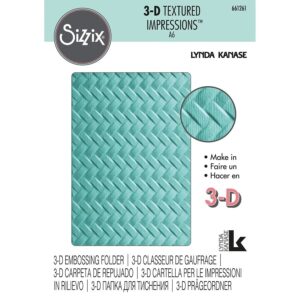 Sizzix 3D texturna pločica A6 - Pleteni uzorak