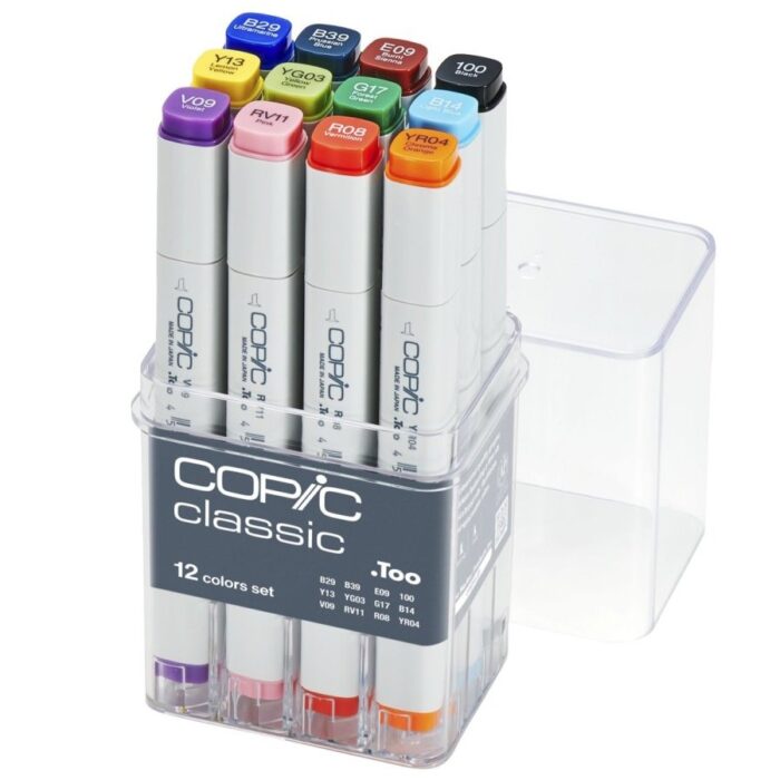 COPIC MARKERI CLASSIC SET 12 BASIC
