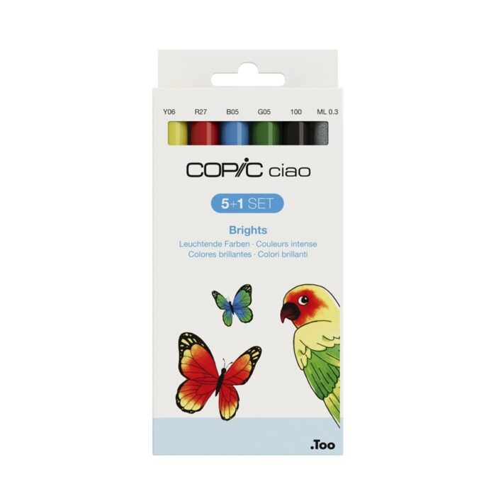 Copic markeri Ciao 5+1 set -Brights