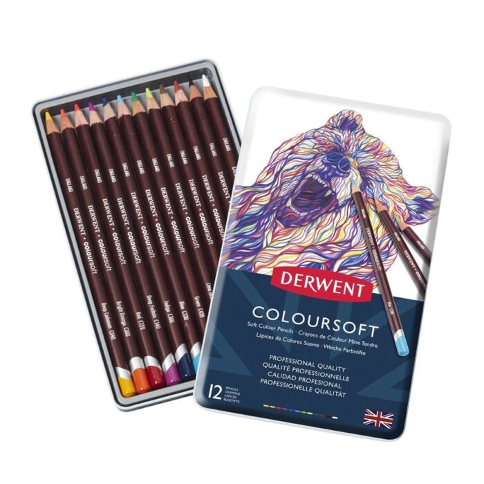 Derwent Coloursoft mekane olovke u boji set 12