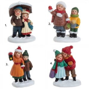 Božićno selo - figurica djece za božićno selo