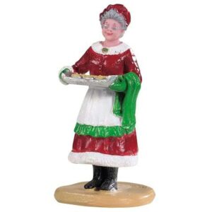 Figurica ljudi za božićno selo, Lemax - baka Mraz s kolačima