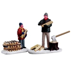 Figurica za božićno selo, Lemax - drva za ogrijev set