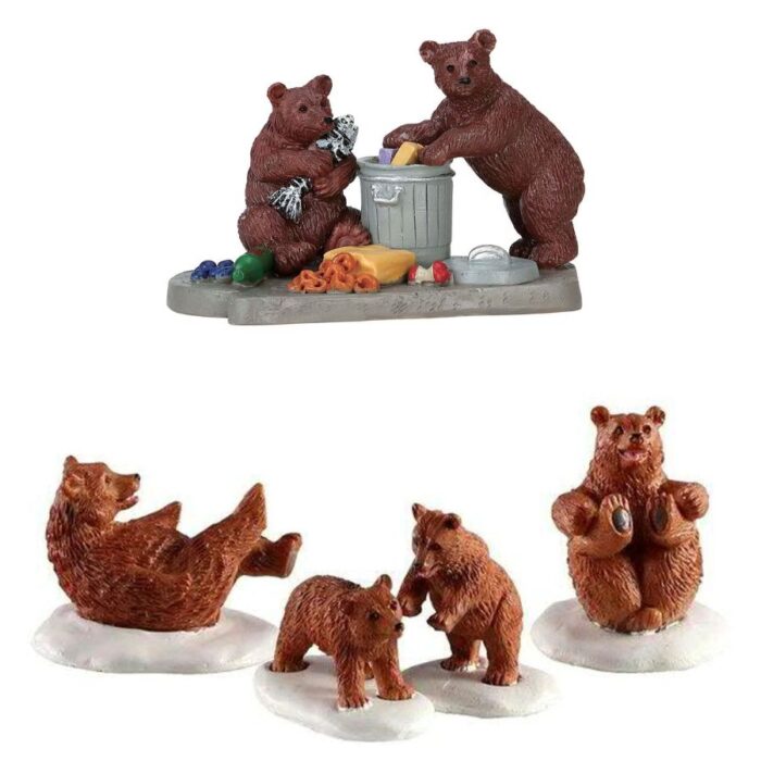 Lemax figurice medvjedića za selo