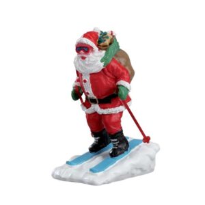 Lemax skijaši - figurice za božićno selo - skijaš djedica