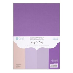 Papir u boji A4 220 gr 20 listova-ljubičasti