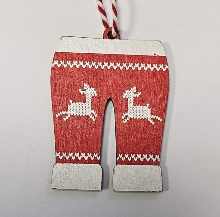 Deko motiv hlače Djeda Božićnjaka