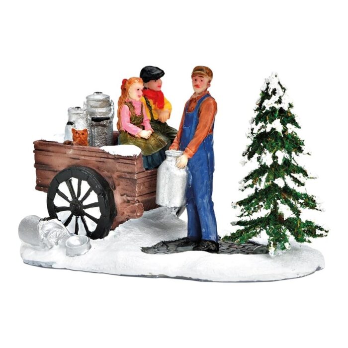 Figurice za božićno selo - mljekar i djeca