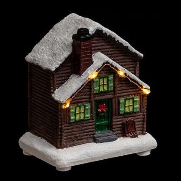 Kućica za Božićno selo-s dimnjakom