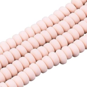Perlice polimerna glina plosnate 6-7x3 mm 55 komada-bisque