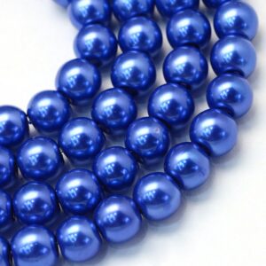 Perlice staklene imitacija bisera-RoyalBlue