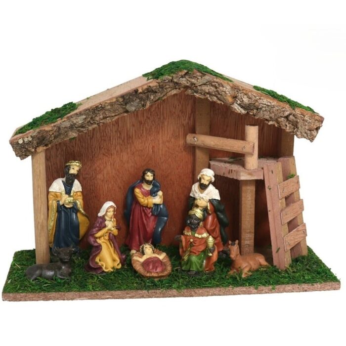 Betlehemske jaslice 20 cm s 8 figurica