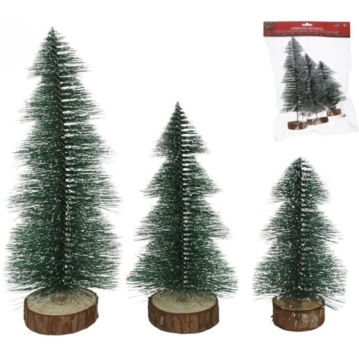 Božićna drvca set 3 kom 16-21-27 cm