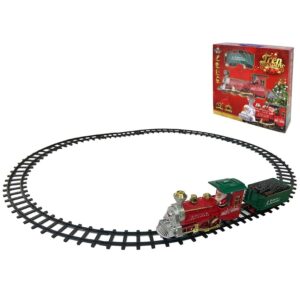 Božićni vlak s tračnicama 344 cm 14 dijelova