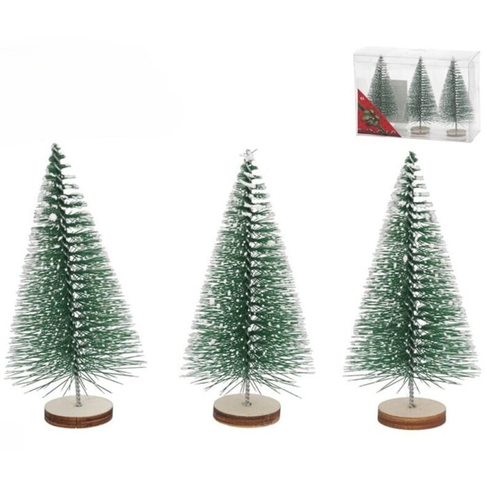 Dekorativna drvca sa snijegom 5.5x10 cm set 3 komada