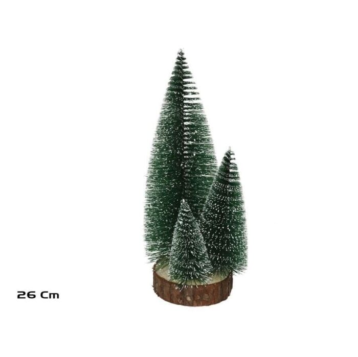 Drvca na drvenoj podlozi 26 cm set 3 komada