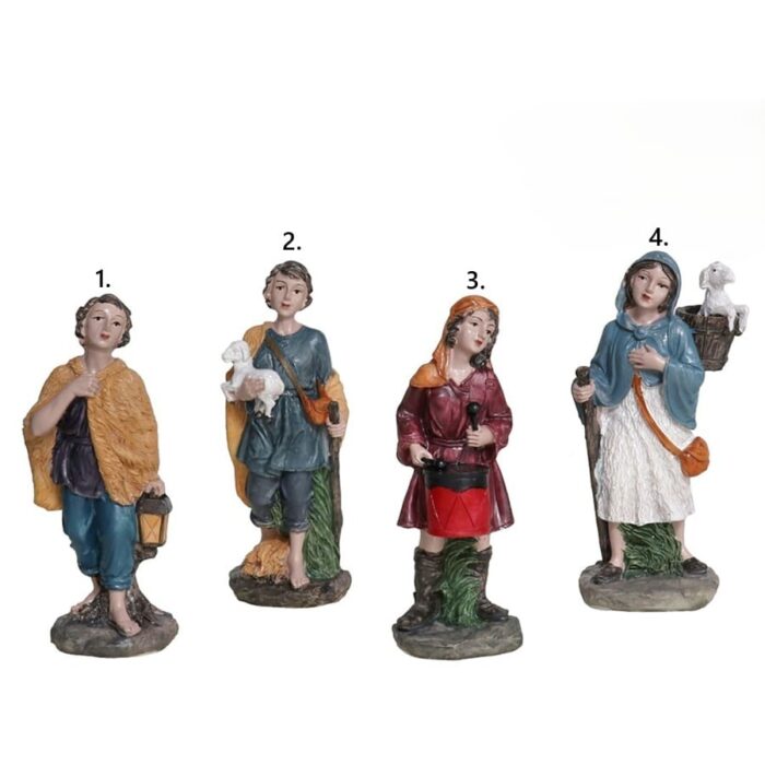 Figurica pastira-pastirice za božićno selo 13 cm