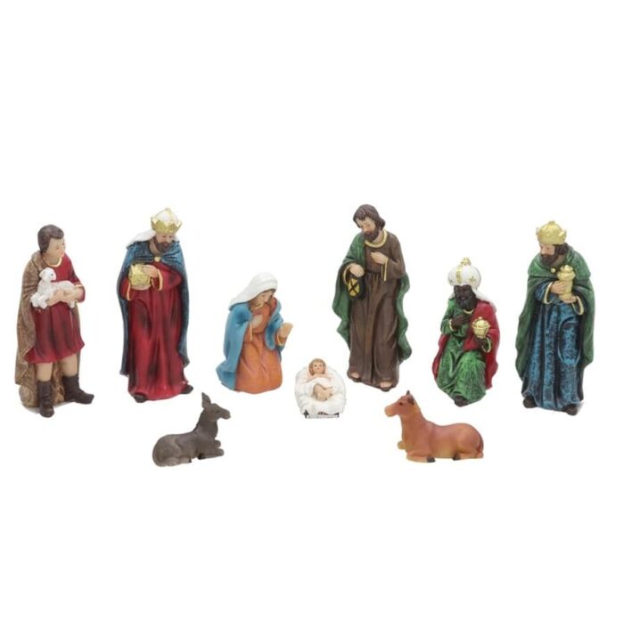 Figurice za božićne jaslice 9 komada 12 cm