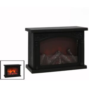 Kamin s led svjetlima 27.8x20x11.8 cm