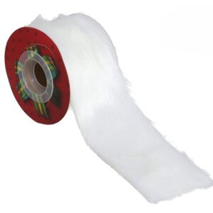 Krzno bijelo u traci 6.3 x 180 cm