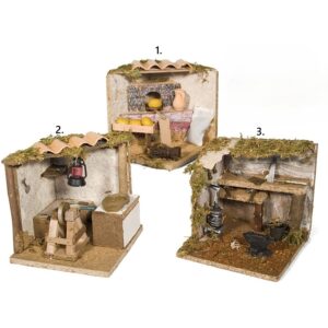 Kućica za božićno selo 14x14x14 cm
