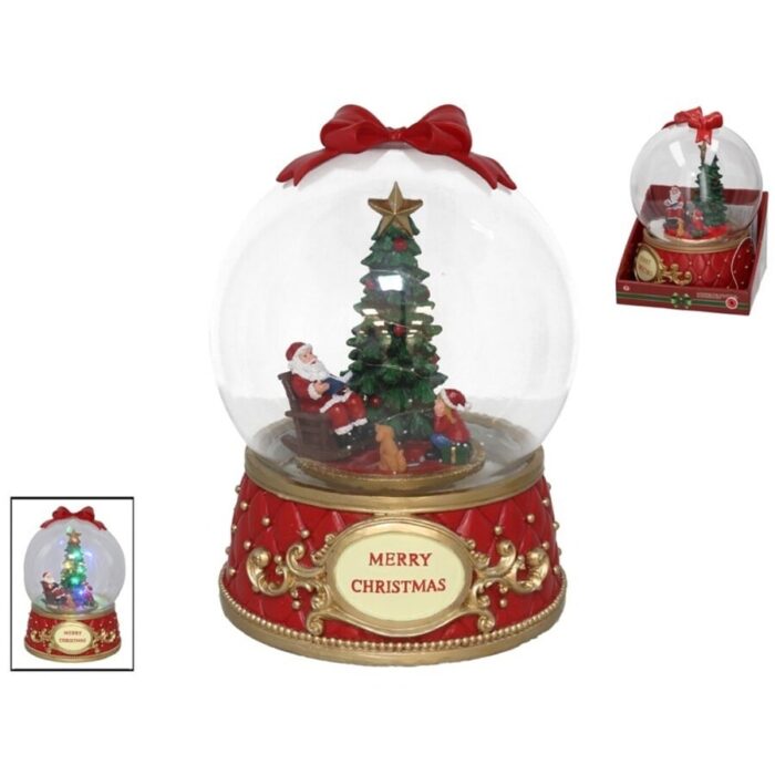 Muzička snježna kugla s lampicama 20 cm