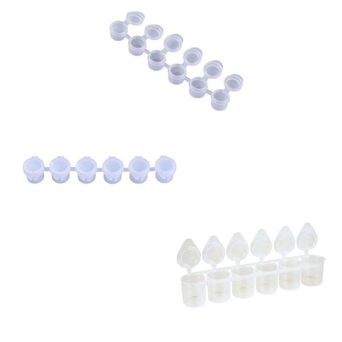 Plastične posudice za boju set 6 komada Plastične posudice za boju set 6 komada