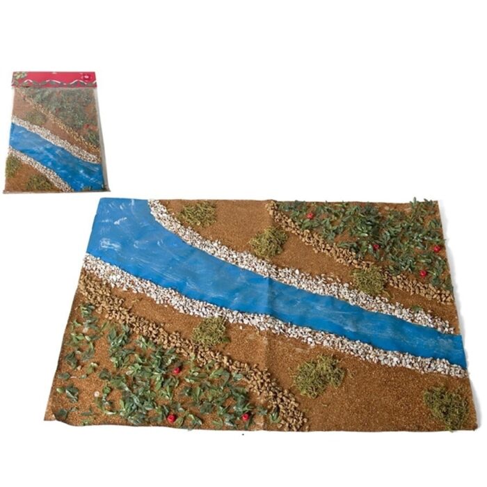 Podloga za božićno selo s rijekom 50 x 70 cm