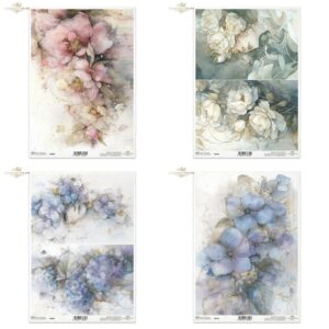 Rižin papir za decoupage A4 - Serija Vrt muza