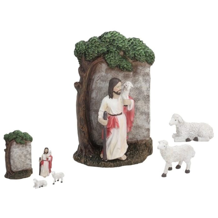 Scena pastir s ovčicama 10.5x4x16 cm