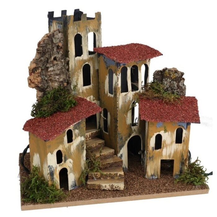 Scena s kućicama za božićno selo 26x19x25 cm