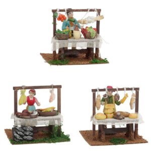 Scena štanda na tržnici 12x12x10.5 cm