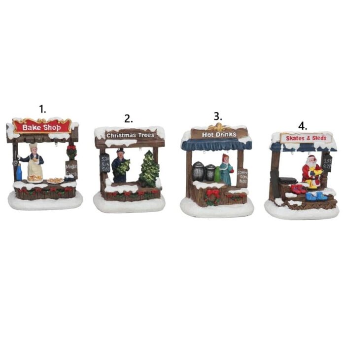 Štand na božićnom sajmu 10x6.5x11.5 cm