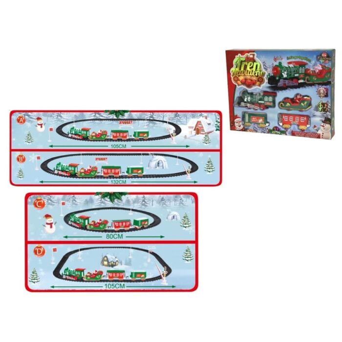 Vlak s tračnicama 41x31x7 cm 23 dijela