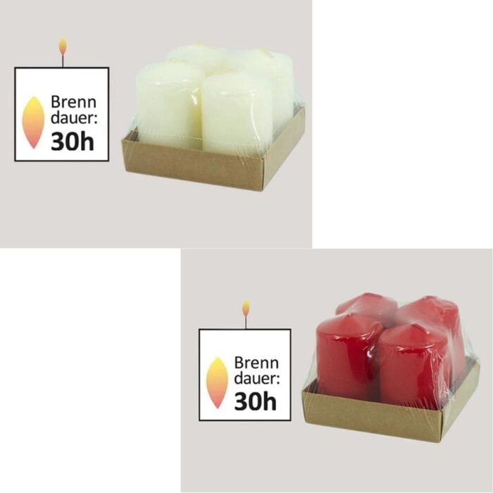 Adventske svijeće 75x50 mm set 4 komada