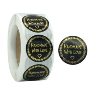 Deko naljepnice 500 komada - Handmade with Love