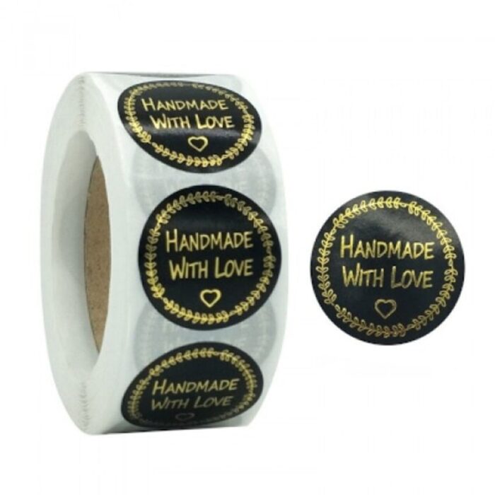 Deko naljepnice 500 komada - Handmade with Love