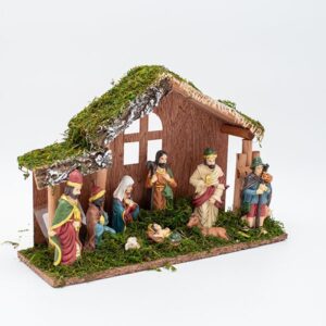 Jaslice s 9 figurica 30×10×20 cm-2