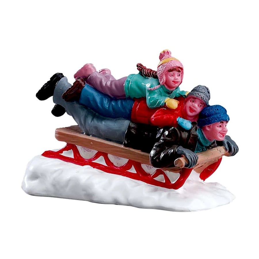 Lemax figurica – Sanjkanje s tatom