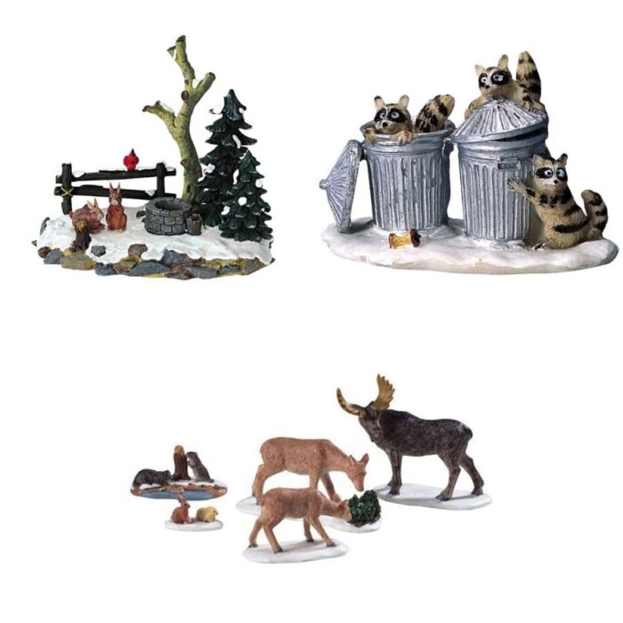 Lemax figurice za selo - Šumske životinje