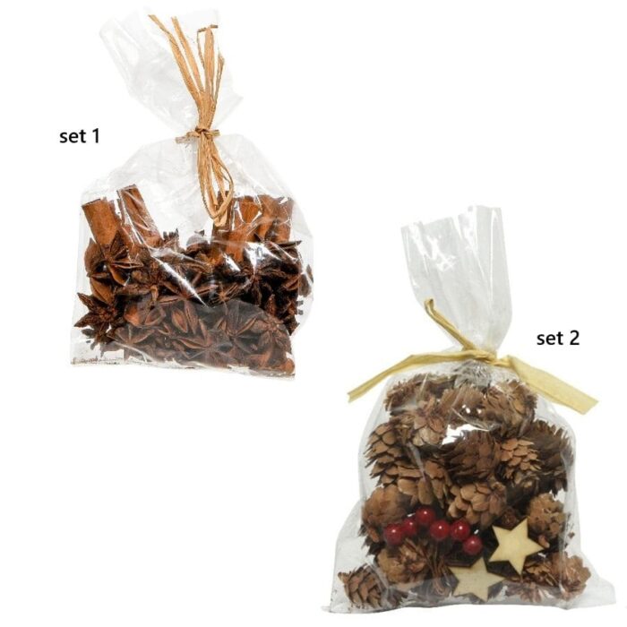 Prirodni božićni ukrasi set
