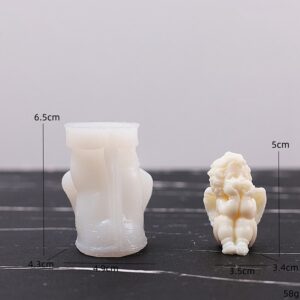 Silikonski kalup za svijeću - Anđeo 65x49x43 mm