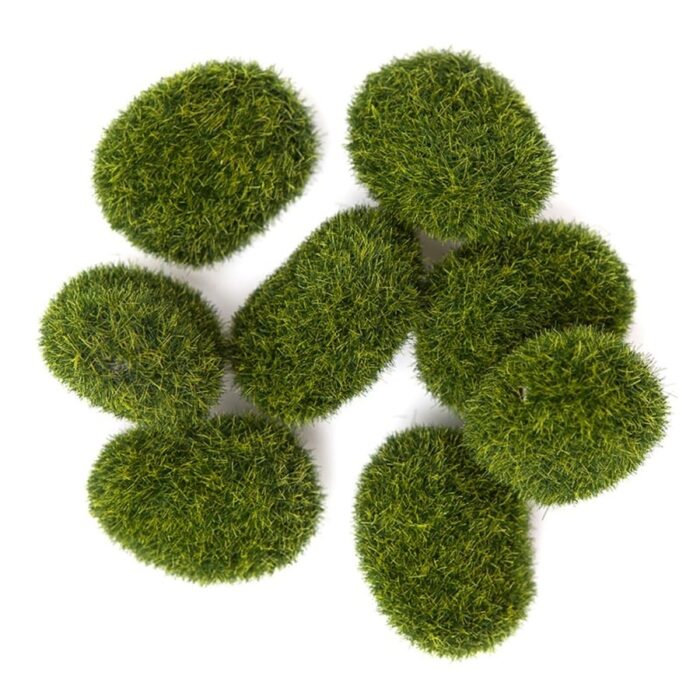 Dekorativni kamenčići s mahovinom 8 komada