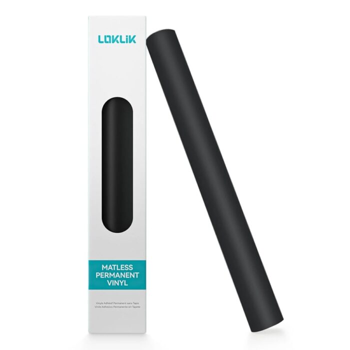 LOKLiK Matless Permanent Adhesive Vinyl 33x305 cm-matte black