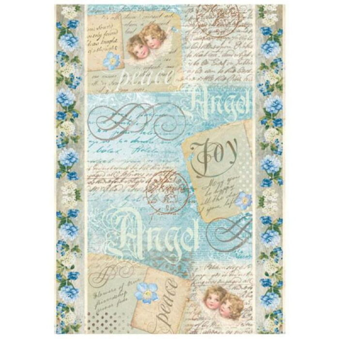 Rižin decoupage papir - Angel